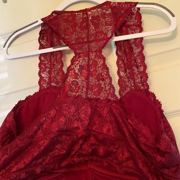 Zenana 3X Bralette NWT  Burgundy Lace - Picture 2 of 2
